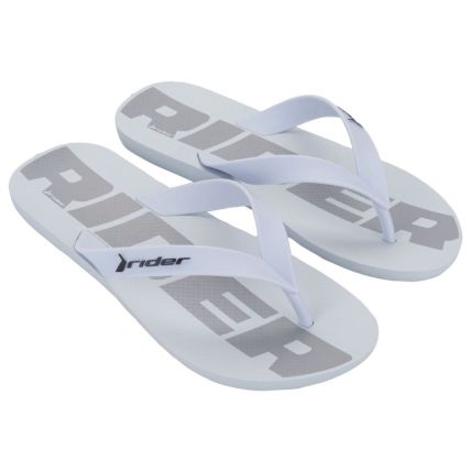 Chinelo Masculino Rider Feel - 12303 - Branco/branco/cinza - Atacado
