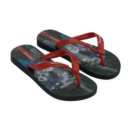 Chinelo Infantil Ipanema Temas - 25479 - Preto/vermelho - Atacado