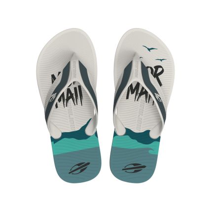 Chinelo Masculino Mormaii Neocycle Iii - 12304 - Branco/azul/verde - Atacado