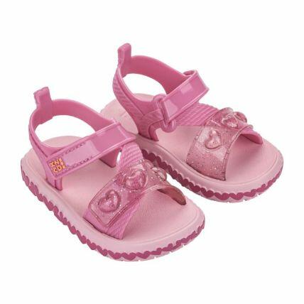 Sandalia Baby Zaxy Fashi - 19278 - Rosa Escuro/glitter - Atacado