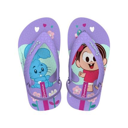 Chinelo Baby Ipanema Turma Da Monica - 26791 - Lilas/lilas - Atacado