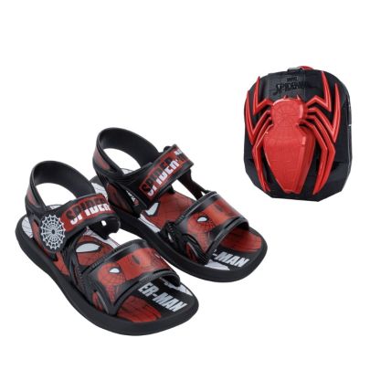 Sandalia Infantil Homem Aranha Adventure Bag - 23264 - Preto/vermelho - Atacado
