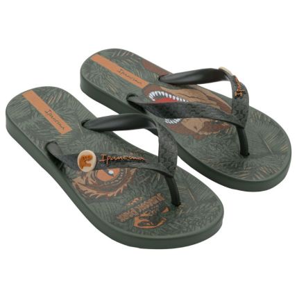 Chinelo Infantil Ipanema Jurassic Park  Ii - 27324 - Verde/verde/bege - Atacado