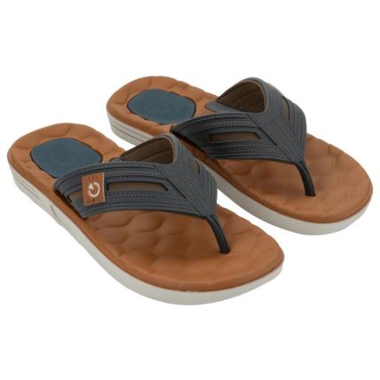 Chinelo Masculino Cartago Egeu Iv - 12530 - Marrom/basalto/azul - Atacado