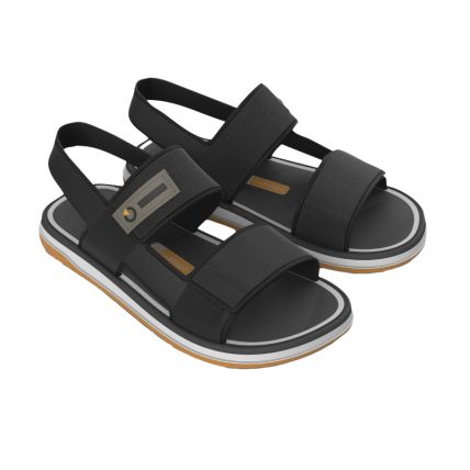 Sandalia Masculina Cartago Malaga Sport - 12477 - Cinza/preto/amarelo - Atacado