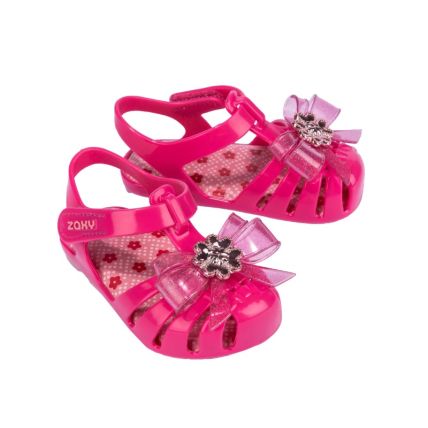 Sandalia Baby Zaxynina Romantic - 83794 - Rosa Dalia - Atacado