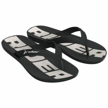Chinelo Infantil Rider Feel - 12372 - Preto/preto/branco - Atacado