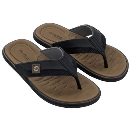 Chinelo Masculino Cartago Malta Vii - 12620 - Preto/marrom/cinza - Atacado