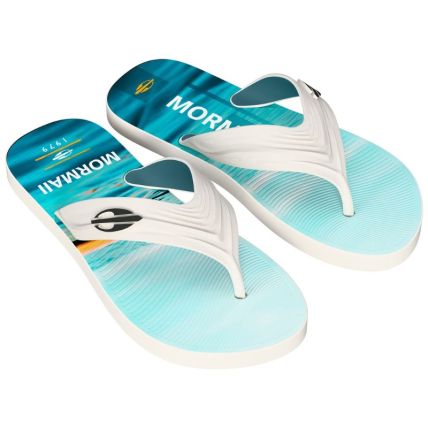 Chinelo Masculino Mormaii Tropical Graphics - 10591 - Branco/azul/preto - Atacado