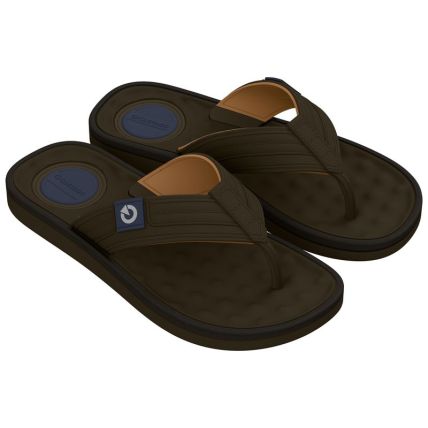 Chinelo Infantil Cartago Alabama - 11858 - Marrom/bege/azul - Atacado