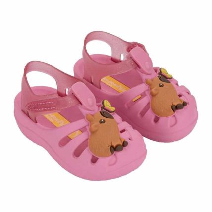 Sandalia Baby Gkids Lumy  Aranha - 23488 - Rosa/rosa Transparente - Atacado