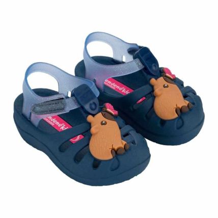 Sandalia Baby Gkids Lumy  Aranha - 23488 - Azul/azul Transparente - Atacado
