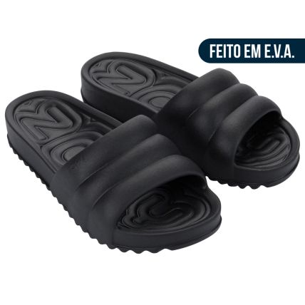 Chinelo Slide Feminino Zaxy Air - 19419 - Preto - Atacado