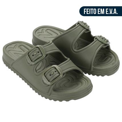 Chinelo Slide Feminino Zaxy Partner Air - 19416 - Verde Mate - Atacado