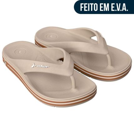 Chinelo Masculino Rider Flex - 12646 - Bege/castor - Atacado