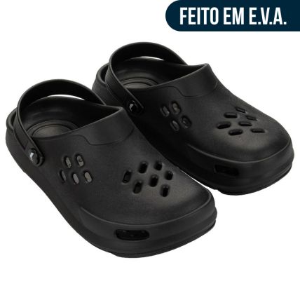 Babuche Masculino Rider Nomad Clog - 12670 - Preto/preto - Atacado