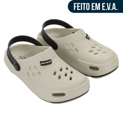 Babuche Masculino Mormaii Move - 12679 - Bege/preto - Atacado