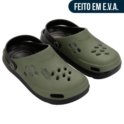 Babuche Masculino Rider Nomad Plus Clog - 12671 - Preto/verde - Atacado