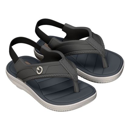 Chinelo De Dedo Baby Cartago Aspen Ii - 12688 - Bege/basalto/azul - Atacado