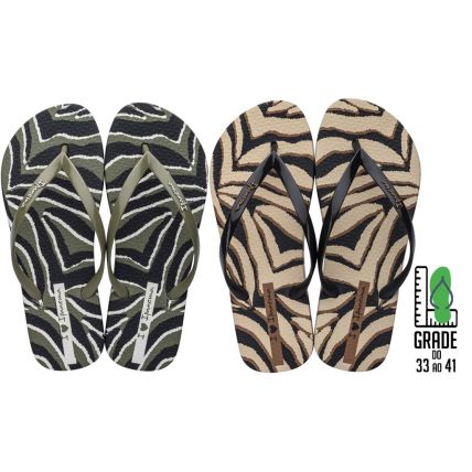 Chinelo Feminino Ipanema Animale Print - 83162 - Cores Diversas - Atacado
