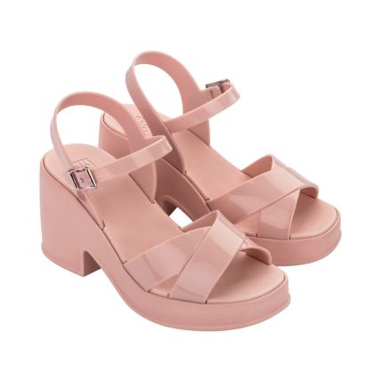Sandalia Plataforma Zaxy Pop Up - 83567 - Nude Claro - Atacado