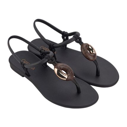 Sandalia Feminina Grendha Cacau Celebre - 83598 - Preto - Atacado