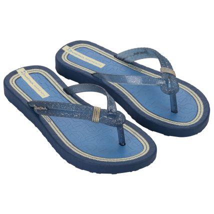 Chinelo Infantil Ipanema Diversa Mais - 27240 - Azul/azul Glitter - Atacado