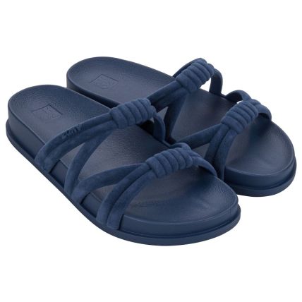 Chinelo Slide Feminino Zaxy Pose - 19187 - Azul Marinho - Atacado