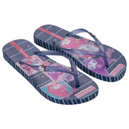 Chinelo Feminino Ipan Hello Kitty And Friends - 27396 - Azul/rosa - Atacado