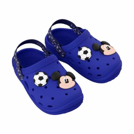 Babuche Baby Disney Warm - 23475 - Azul/preto - Atacado