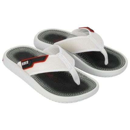 Chinelo Masculino Rider Infinity Max - 12440 - Branco/cinza/vermelho - Atacado