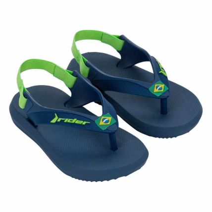 Chinelo Baby Rider R1 Brasil - 12676 - Azul/azul/verde - Atacado