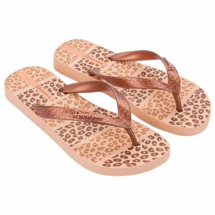 Chinelo Feminino Ipanema Happy - 25279 - Bege/cobre/marrom - Atacado