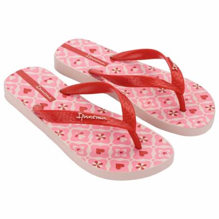 Chinelo Feminino Ipanema Happy - 25279 - Rosa/vermelho - Atacado