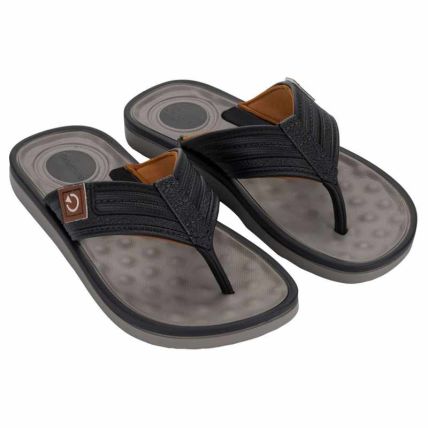 Chinelo Infantil Cart Alabama - 11858 - Cinza/preto/marrom - Atacado