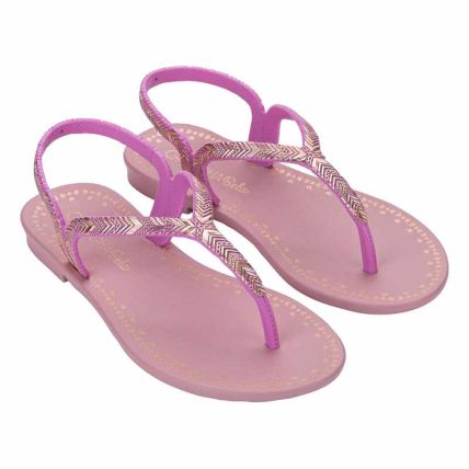Chinelo Infantil Grendha Bela Ideal - 19485 - Lilas Primavera - Atacado