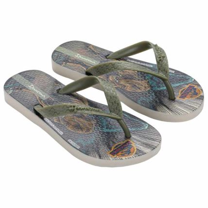 Chinelo Infantil Ipanema Jurassic World Ii - 27624 - Bege/verde - Atacado