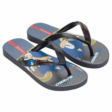 Chinelo Infantil Ipanema Sonic Lets - 27412 - Grafite/preto/azul - Atacado