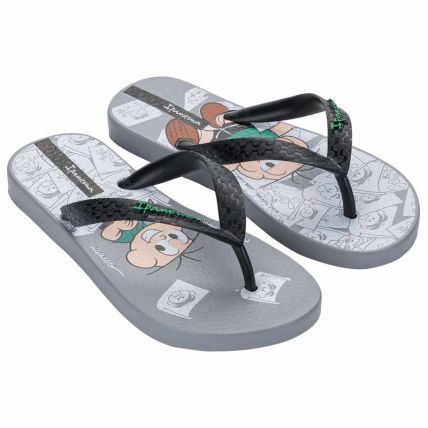 Chinelo Infantil Ipanema Turma Da Monica - 26790 - Cinza Gun/preto - Atacado