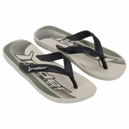 Chinelo Infantil Rider Feel Urban - 12342 - Bege/preto/verde - Atacado