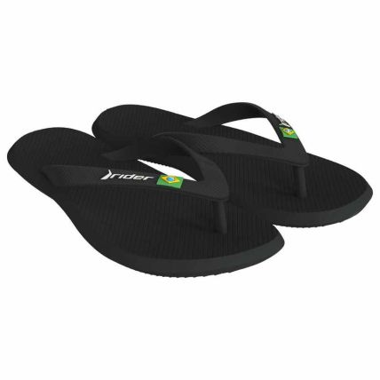 Chinelo Infantil Rider R1 Brasil - 12735 - Preto/preto - Atacado