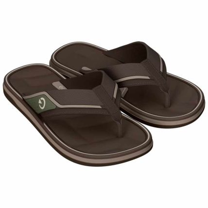 Chinelo Masculino Cartago Malaga Sport Iii - 12639 - Bege/marrom/verde - Atacado