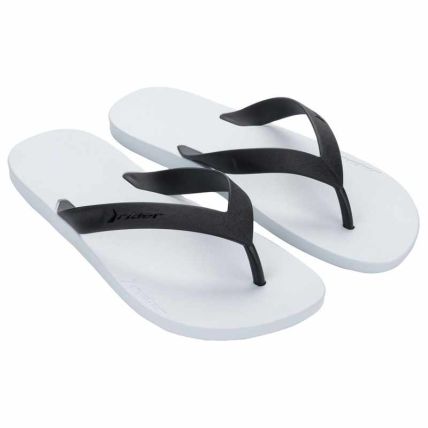 Chinelo Masculino Rider Core - 12655 - Branco/preto - Atacado