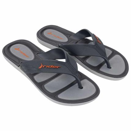 Chinelo Masculino Rider Pulse Ii - 12610 - Cinza/cinza/laranja - Atacado