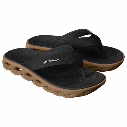 Chinelo Masculino Rider R Power Low - 12623 - Bege/preto - Atacado