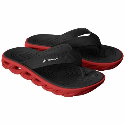 Chinelo Masculino Rider R Power Low - 12623 - Vermelho/preto - Atacado