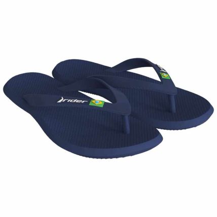 Chinelo Masculino Rider R1 Brasil - 12621 - Azul/azul Escuro/branco - Atacado