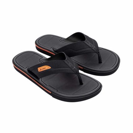 Chinelo Masculino Rider Spin - 11772 - Preto/laranja/cinza - Atacado