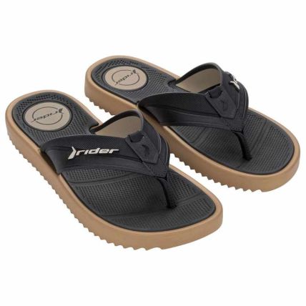 Chinelo Masculino Rider Trace Plus - 12634 - Bege/preto - Atacado