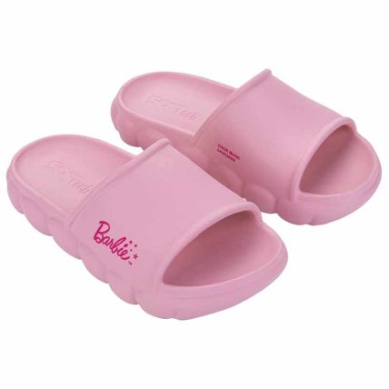 Chinelo Slide Infantil Barbie Soft De - 23558 - Rosa/rosa - Atacado
